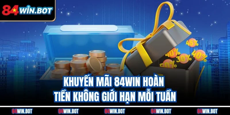 Khuyến mãi 84win hoàn tiền không giới hạn mỗi tuần