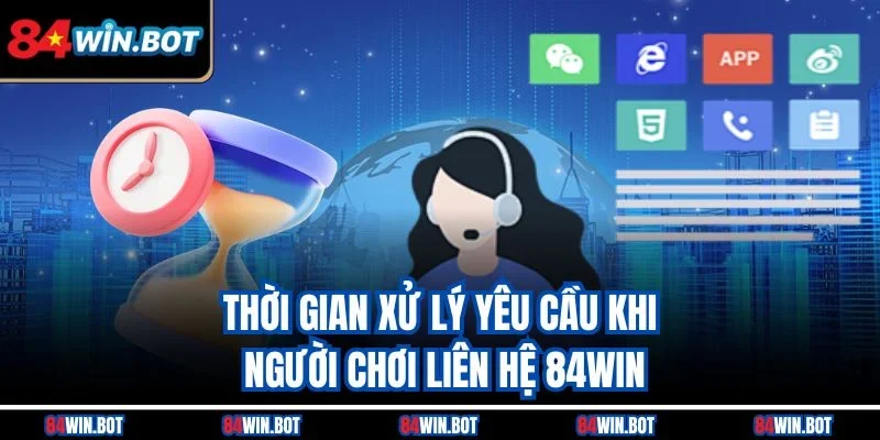 Thời gian xử lý yêu cầu khi người chơi liên hệ 84win